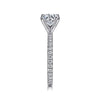 Gabriel Bridal ENGAGEMENT RINGS Logan - 14K White Gold Round Diamond Engagement Ring
