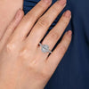 Gabriel Bridal ENGAGEMENT RINGS Lyla - 14K White Gold Oval Halo Diamond Engagement Ring