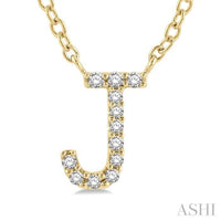 Initial Diamond Pendant 10kt - Everett Jewelry