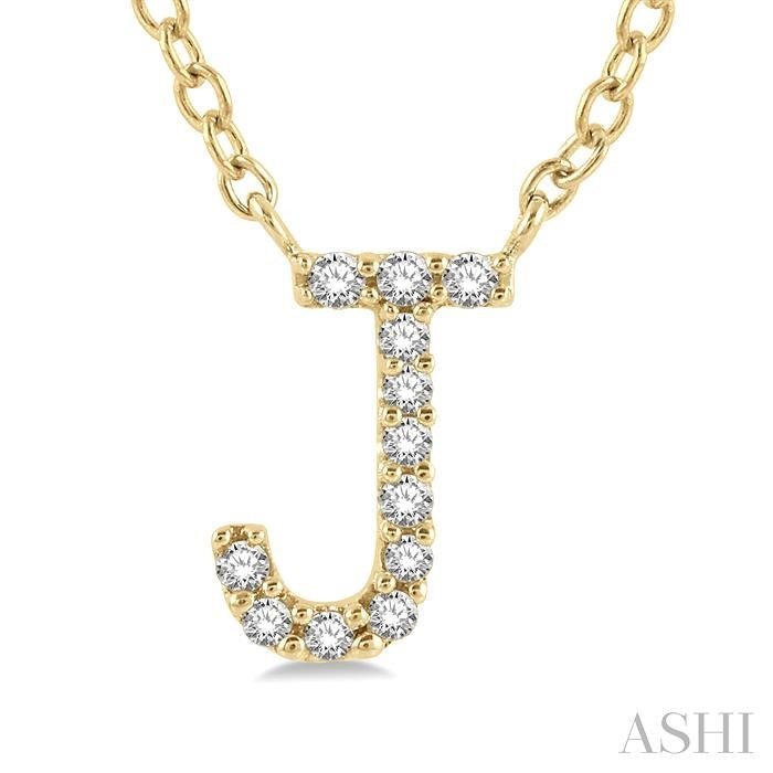 Initial Diamond Pendant 10kt - Everett Jewelry