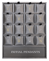 Initial Diamond Pendant 10kt - Everett Jewelry