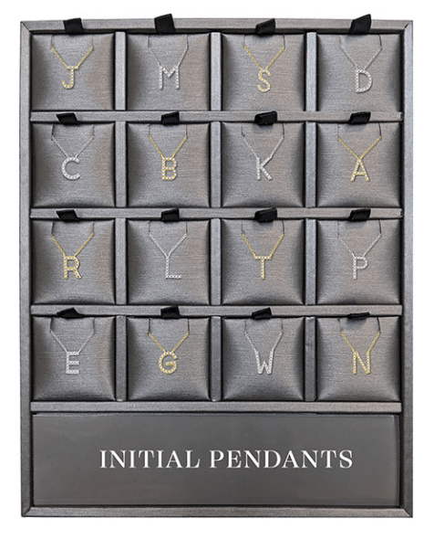 Initial Diamond Pendant 10kt - Everett Jewelry