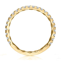 Lady's Statement Quilted Band - Yellow Gold - Everett Jewelry
