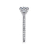 Logan - 14K White Gold Round Diamond Engagement Ring - Everett Jewelry