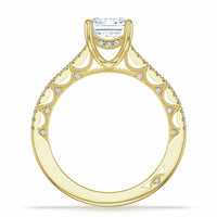Lunetta Crescent | Emerald Solitaire Engagement Ring - Everett Jewelry
