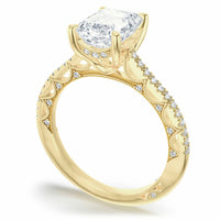 Lunetta Crescent | Emerald Solitaire Engagement Ring - Everett Jewelry
