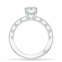 Lunetta Crescent | Oval Solitaire Engagement Ring 2 - Everett Jewelry