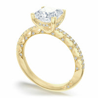 Lunetta Crescent | Princess Solitaire Engagement Ring - Everett Jewelry
