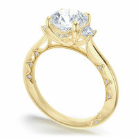 Lunetta Crescent | Round 3 - Stone Engagement Ring - Everett Jewelry