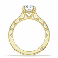 Lunetta Crescent | Round Solitaire Engagement Ring - Everett Jewelry
