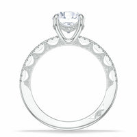 Lunetta Crescent | Round Solitaire Engagement Ring 3 - Everett Jewelry