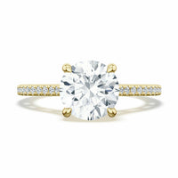 Lunetta Crescent | Round Solitaire Engagement Ring - Everett Jewelry