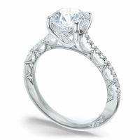 Lunetta Crescent | Round Solitaire Engagement Ring - Everett Jewelry