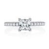 V-Tip Prong Princess Cut Diamond Engagement Ring