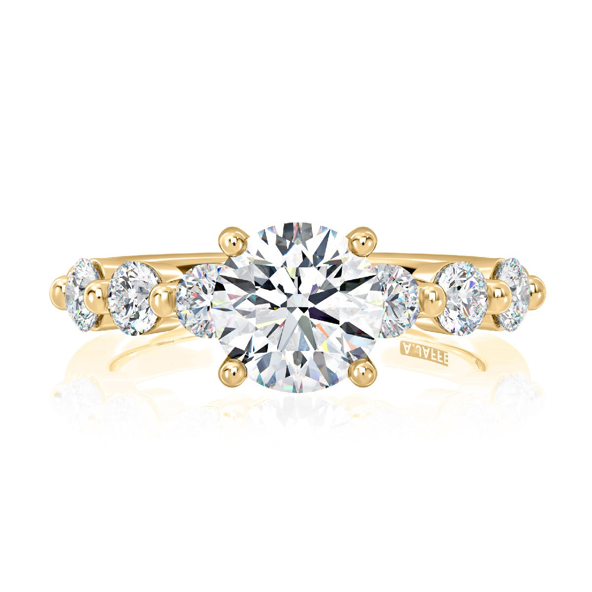 Seven Stone Round Diamond Engagement Ring