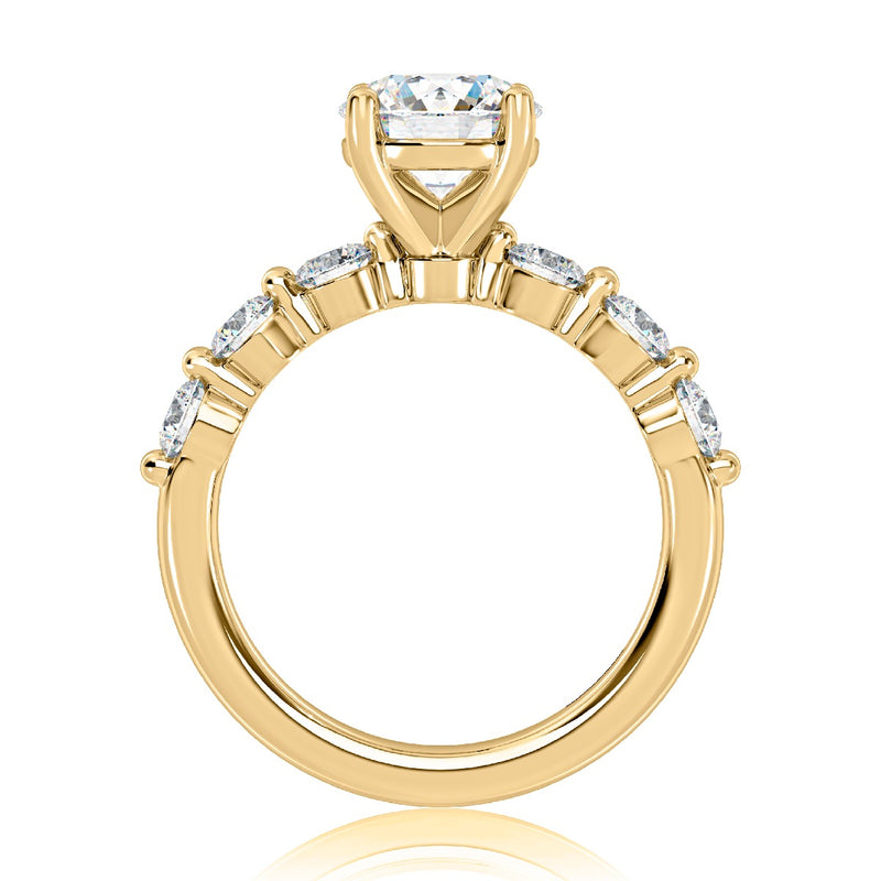 Seven Stone Round Diamond Engagement Ring
