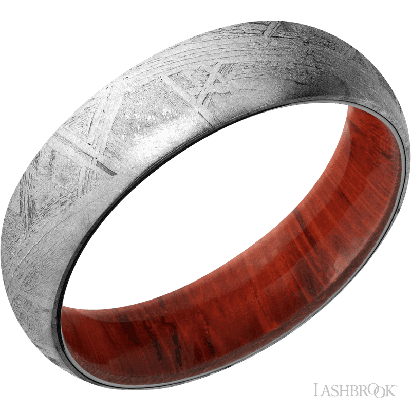 Meteorite with None Finish and Padauk - Everett Jewelry