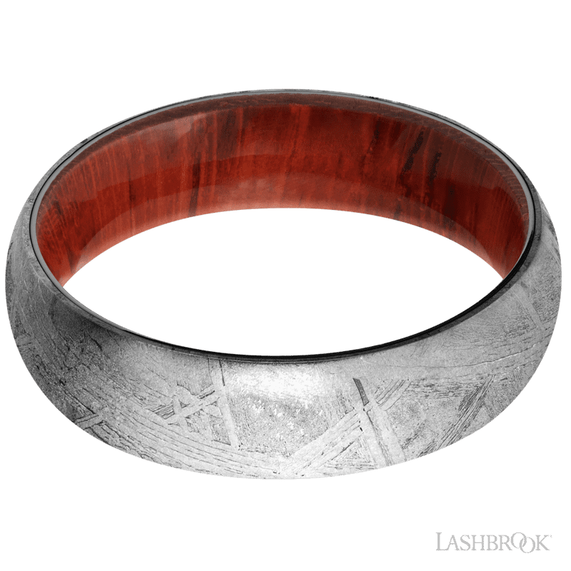 Meteorite with None Finish and Padauk - Everett Jewelry