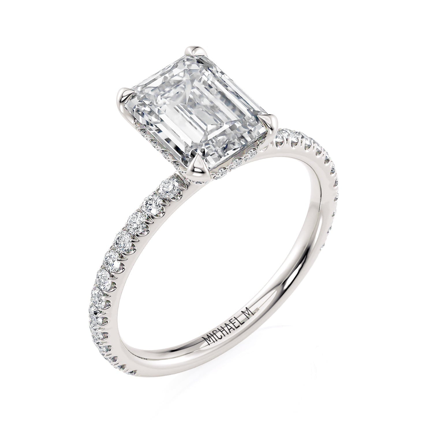 Michael M Crown R753 - 2 Emerald - Everett Jewelry