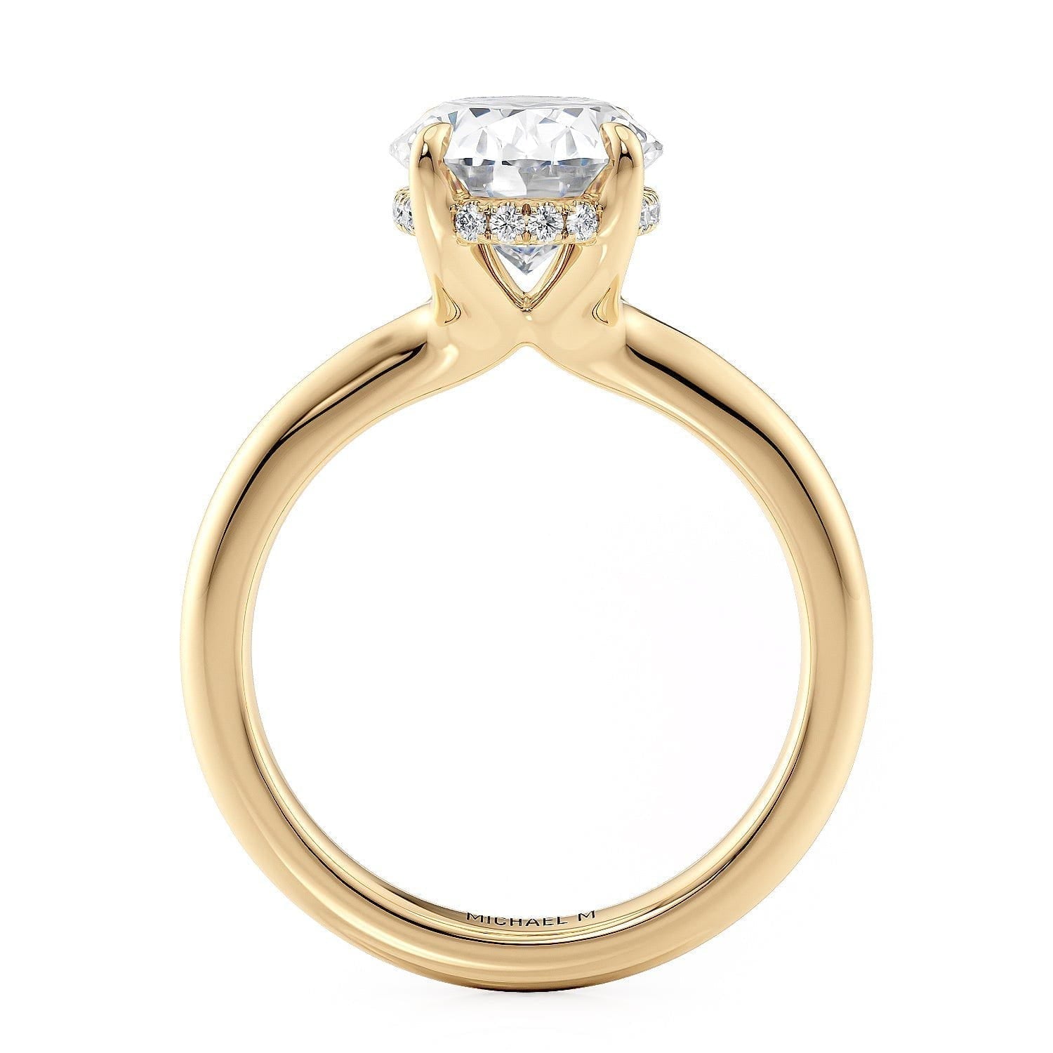 Michael M Crown R812 - 3 Oval Yellow - Everett Jewelry