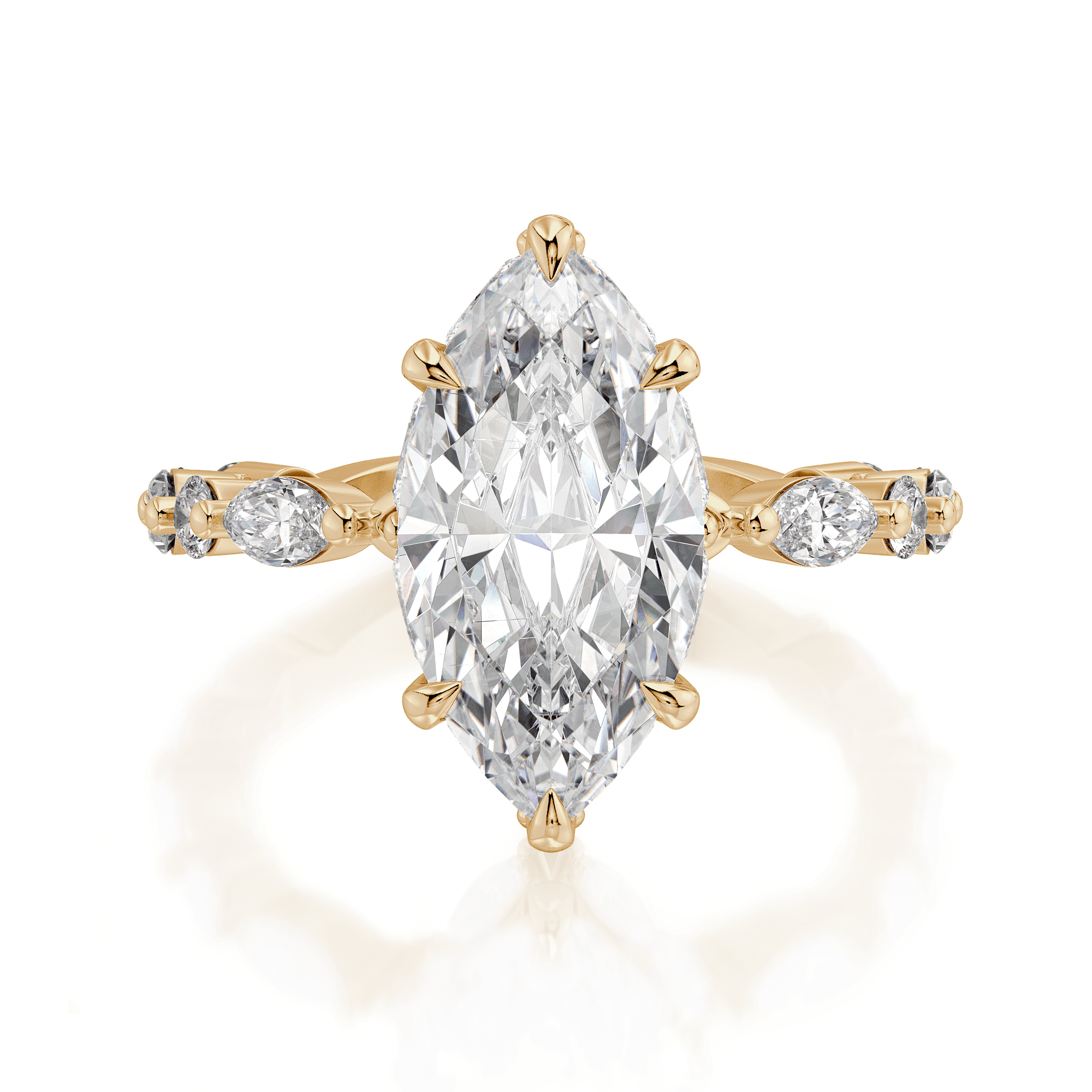 Michael M Monarch R831 - 3 Marquise Yellow - Everett Jewelry