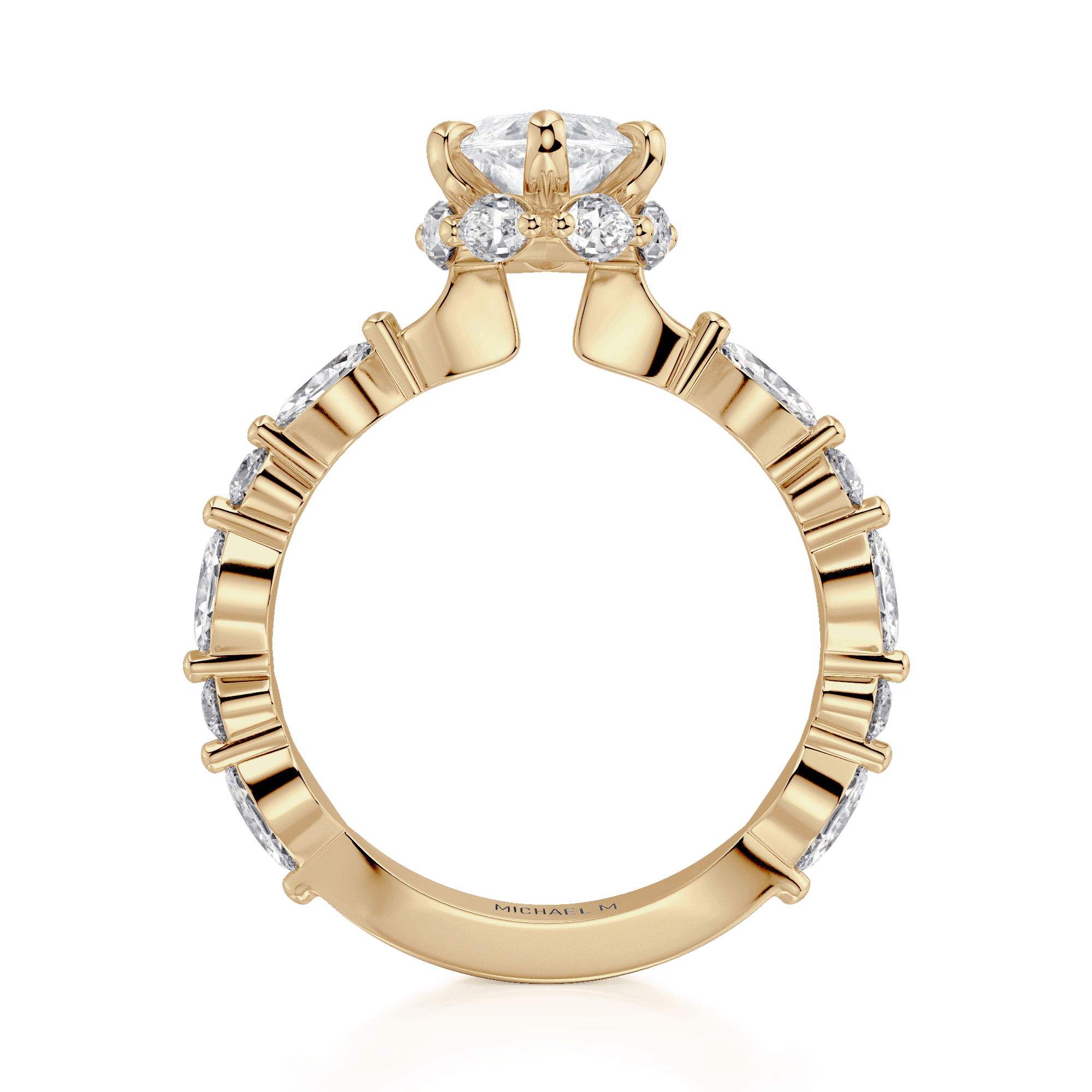 Michael M Monarch R831 - 3 Marquise Yellow - Everett Jewelry