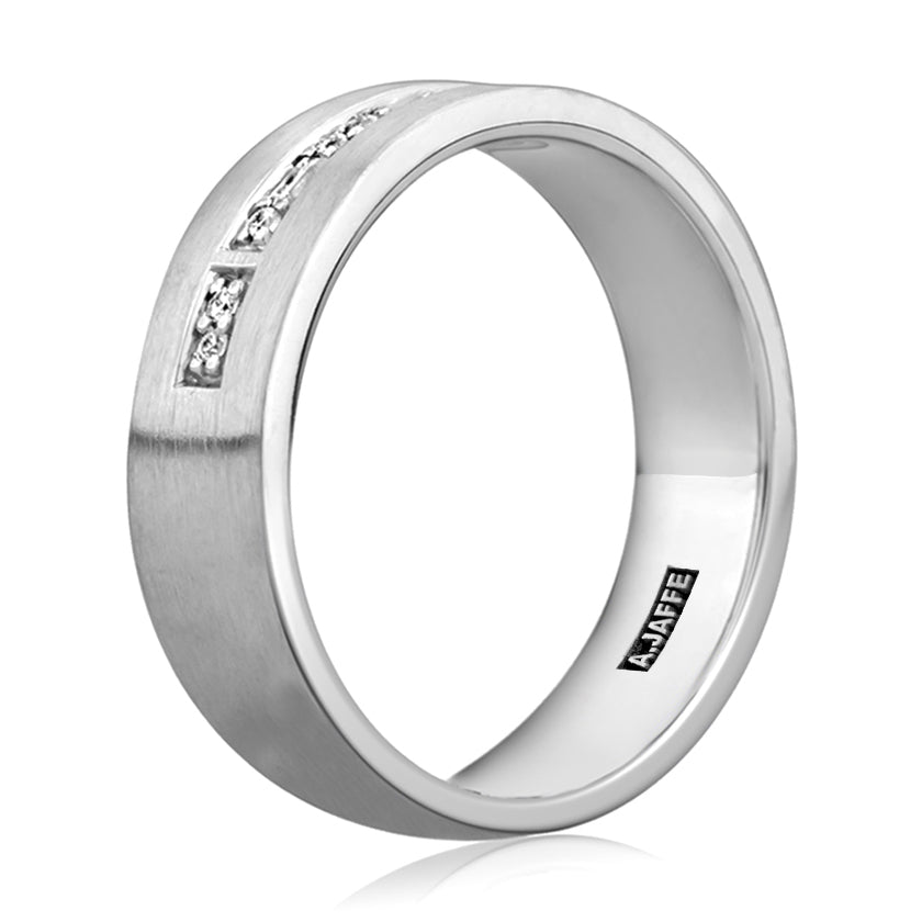 Wedding Bands| White Gold Round Ring | Everett Jewelry – Everett