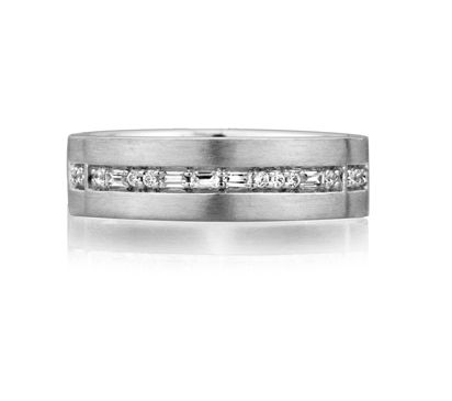 Wedding Bands| White Gold Round Ring | Everett Jewelry – Everett
