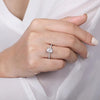 Noa - 14K White Gold Oval Diamond Engagement Ring - Everett Jewelry