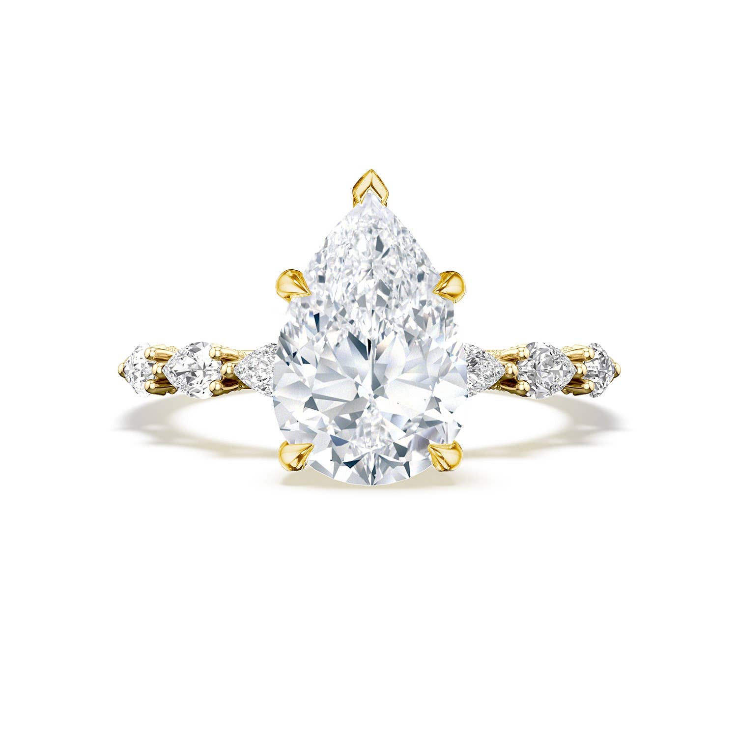 Pear Solitaire Engagement Ring - Everett Jewelry
