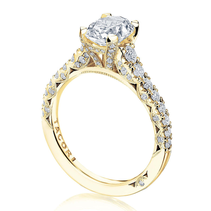 Petite Crescent | Oval Solitaire Engagement Ring - Everett Jewelry