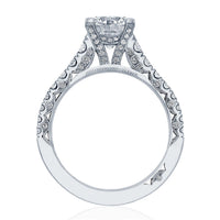 Petite Crescent | Round Solitaire Engagement Ring - Everett Jewelry
