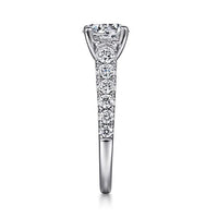 Piper - 14K White Gold Round Diamond Engagement Ring - Everett Jewelry
