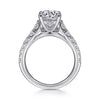 Piper - 14K White Gold Round Diamond Engagement Ring - Everett Jewelry