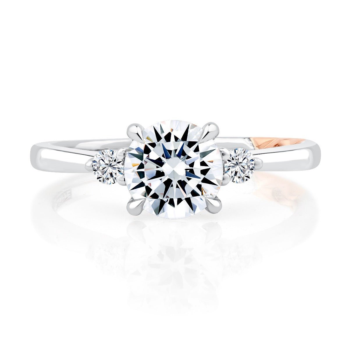 Statement Round Quilted Engagement Ring - Everett Jewelry