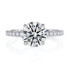 Statement Round Quilted Engagement Ring - Everett Jewelry