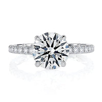 Statement Round Quilted Engagement Ring - Everett Jewelry