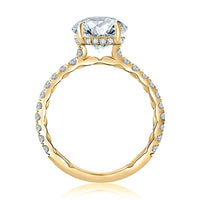 Statement Round Quilted Engagement Ring - Everett Jewelry