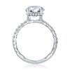 Statement Round Quilted Engagement Ring - Everett Jewelry