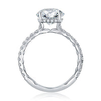 Statement Round Quilted Engagement Ring - Everett Jewelry