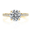 Statement Round Quilted Engagement Ring - Everett Jewelry
