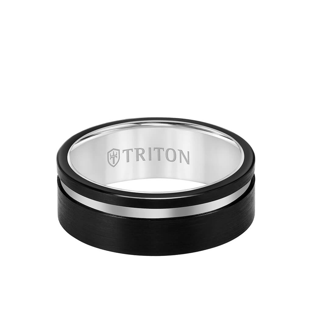 Triton 8MM Tungsten Carbide Ring - Everett Jewelry