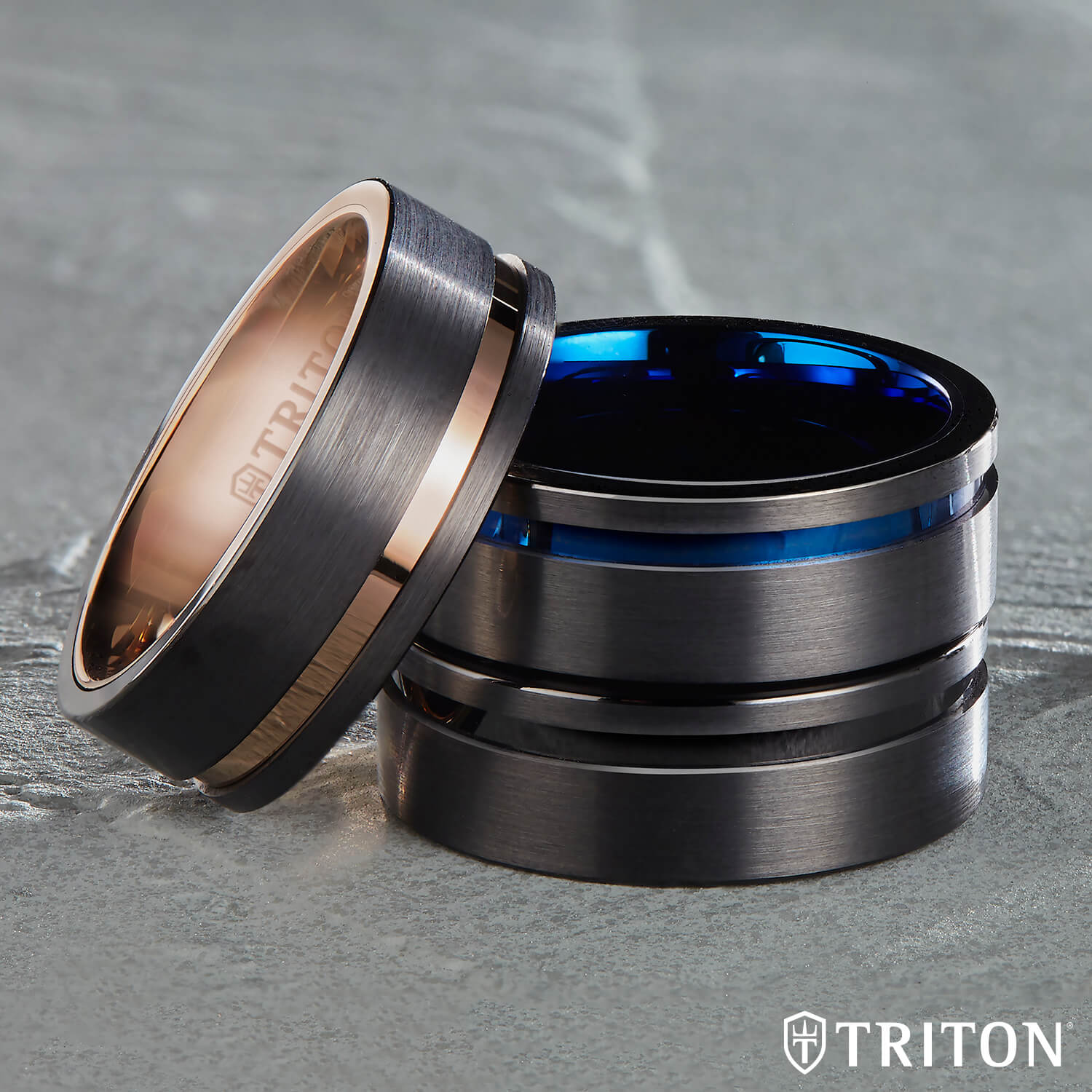 Triton 8MM Tungsten Carbide Ring - Everett Jewelry
