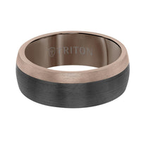 Triton Color Blocking Espresso Tungsten Carbide Ring - Everett Jewelry
