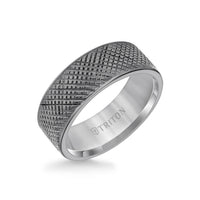 Triton Cross Hatch Tantalum Ring - Everett Jewelry