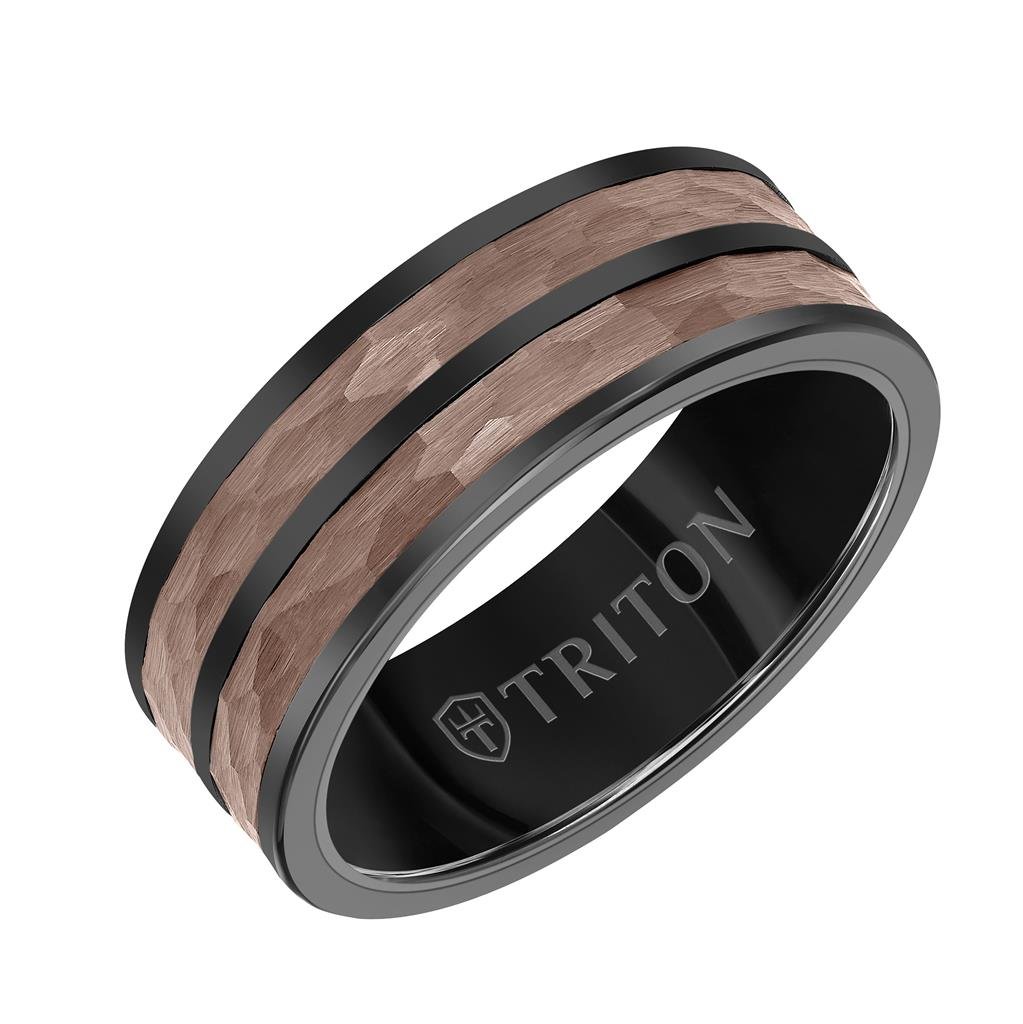 Triton Espresso Tungsten Carbide Ring - Everett Jewelry