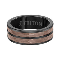 Triton Espresso Tungsten Carbide Ring - Everett Jewelry