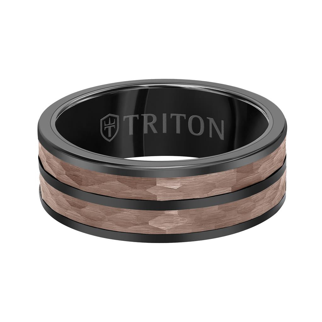 Triton Espresso Tungsten Carbide Ring - Everett Jewelry