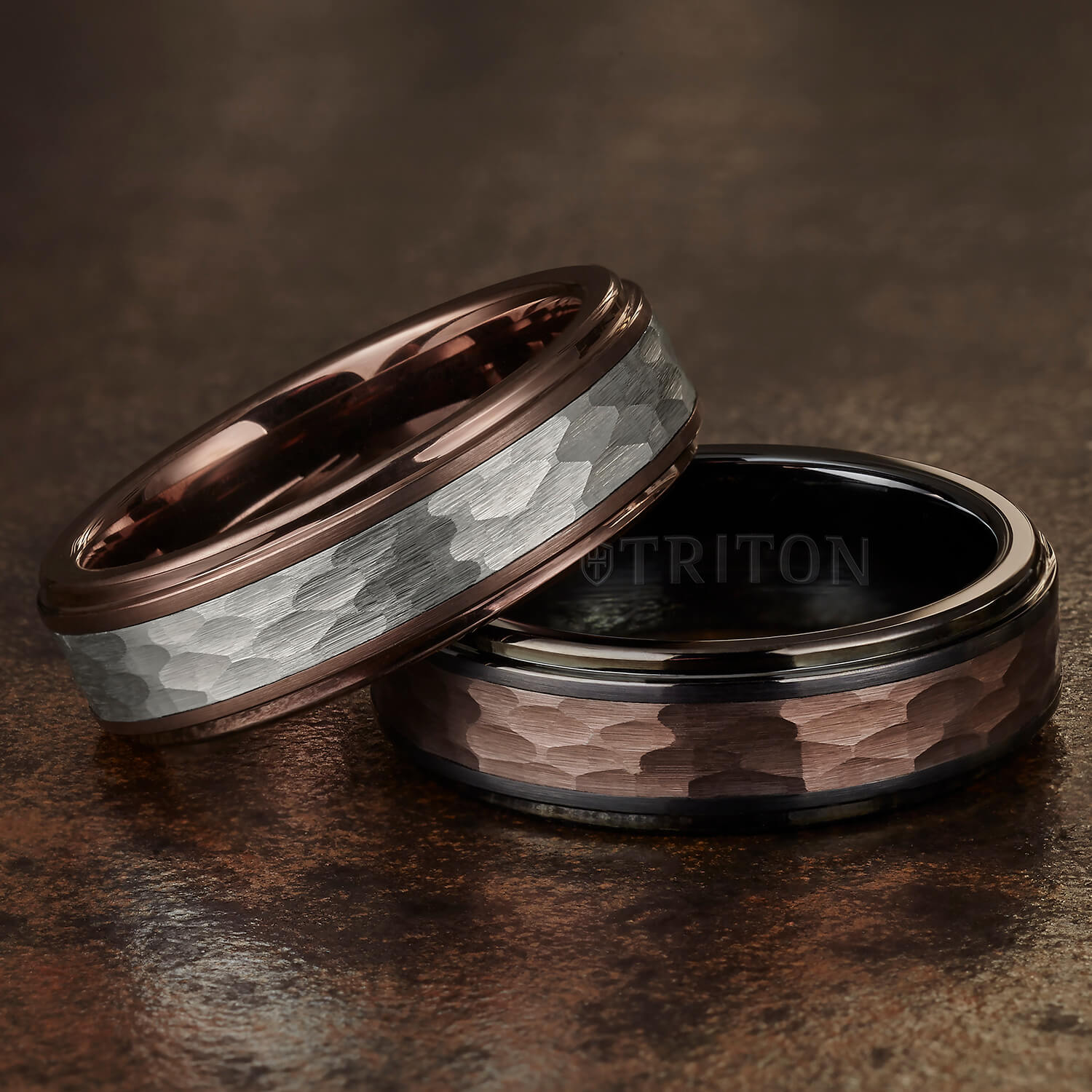 Triton Espresso Tungsten Carbide Ring - Everett Jewelry