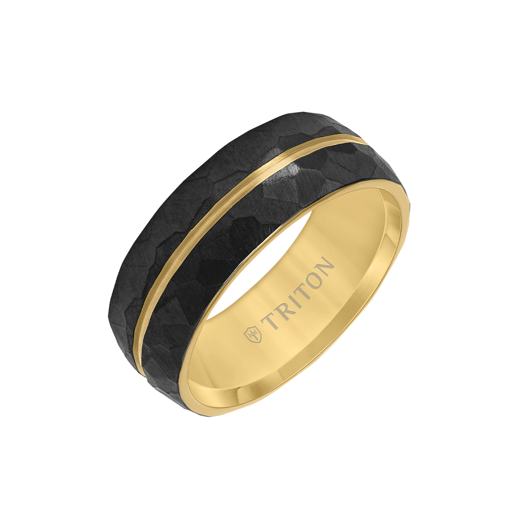 Triton Titanium Ring with Brushed Finish - Everett Jewelry